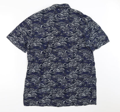 Primark Mens Blue    Button-Up Size L