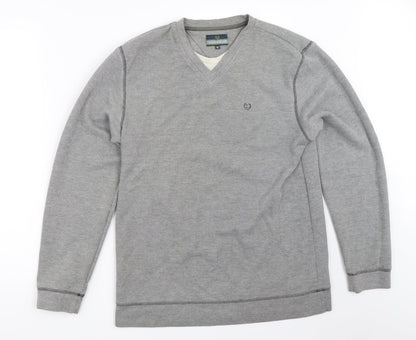 Mens UK Size M Lincoln Grey Pullover Sweatshirt