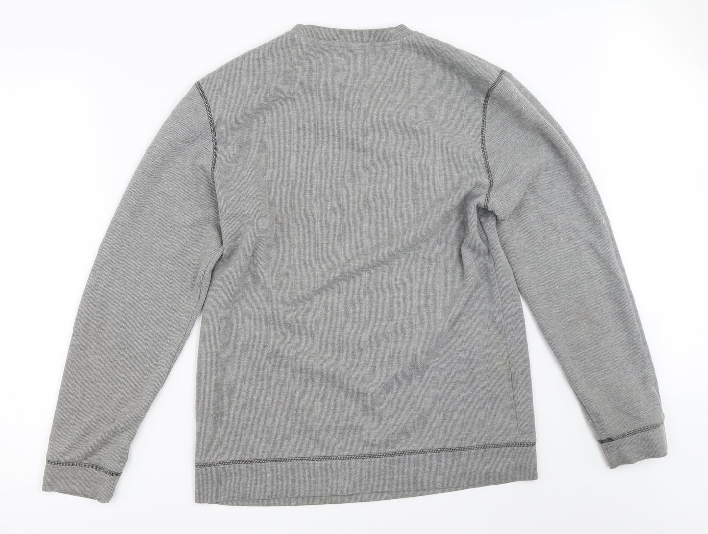 Mens UK Size M Lincoln Grey Pullover Sweatshirt