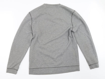 Mens UK Size M Lincoln Grey Pullover Sweatshirt