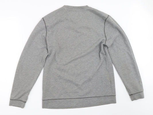 Mens UK Size M Lincoln Grey Pullover Sweatshirt