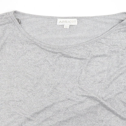 Womens UK Size 14 Apricot Grey Pullover Jumper