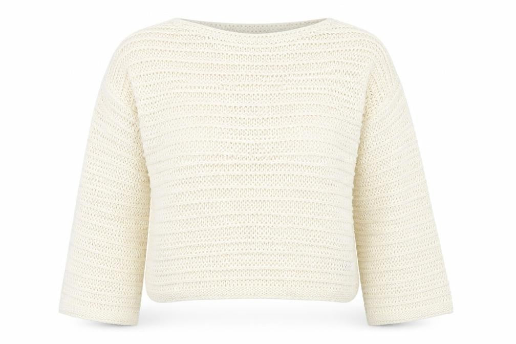 Womens UK Size L New Look Ivory Pullover Jumper
