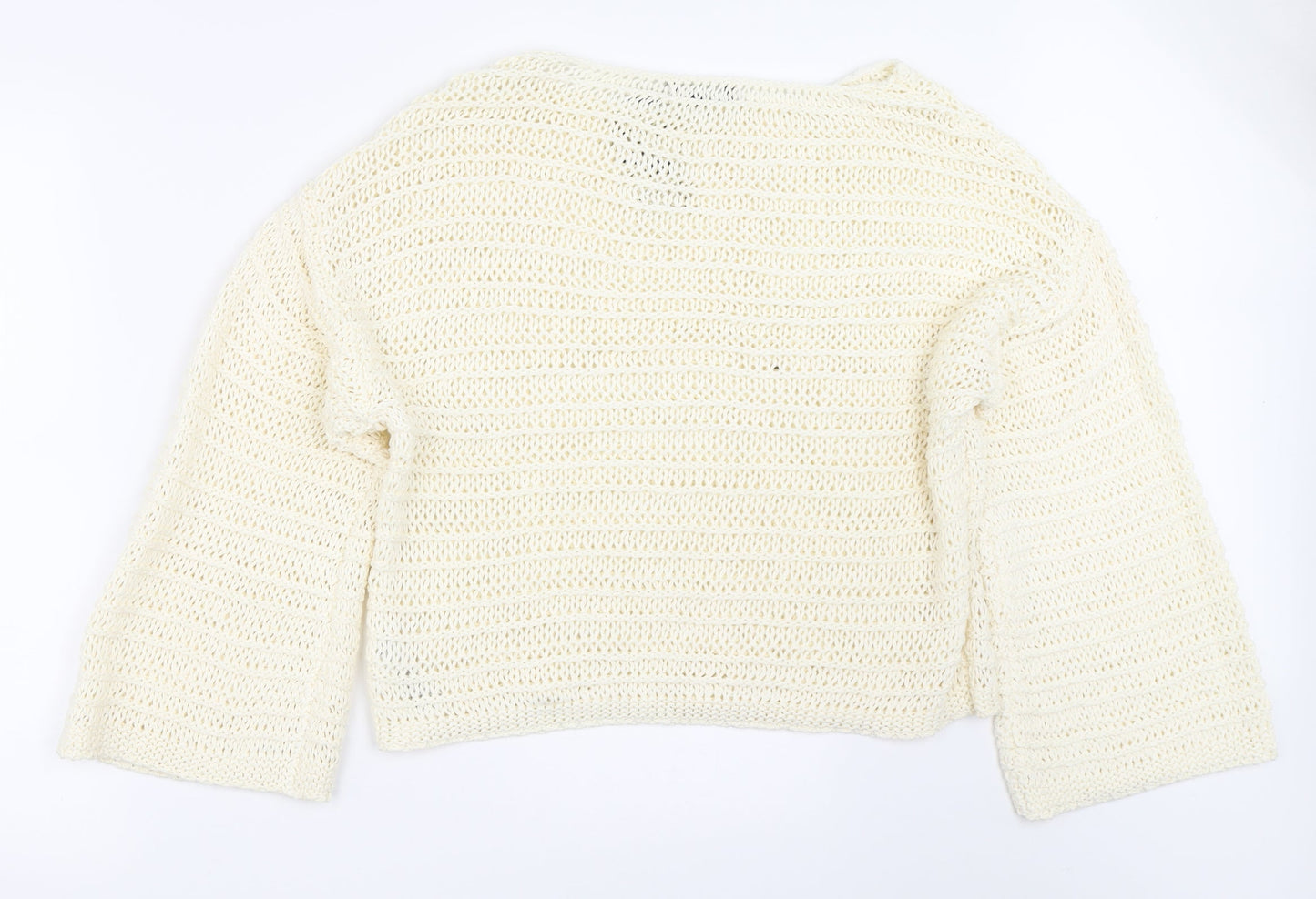 Womens UK Size L New Look Ivory Pullover Jumper