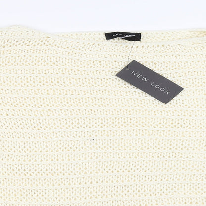 Womens UK Size L New Look Ivory Pullover Jumper