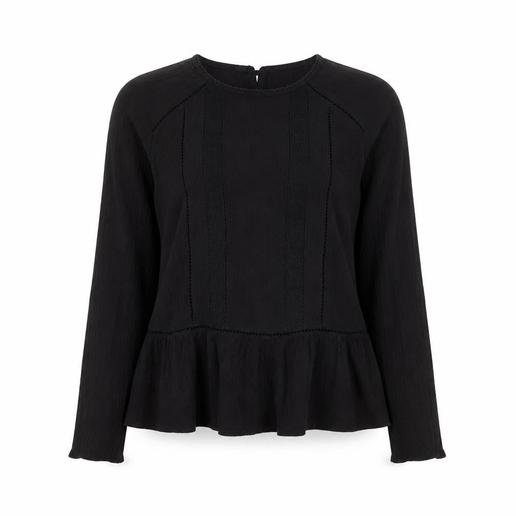 Womens UK Size 6 H&M Black Basic T-Shirt