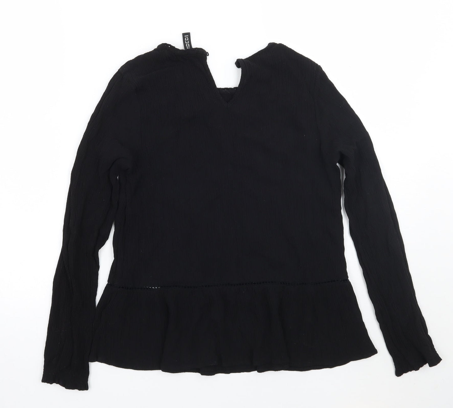 Womens UK Size 6 H&M Black Basic T-Shirt