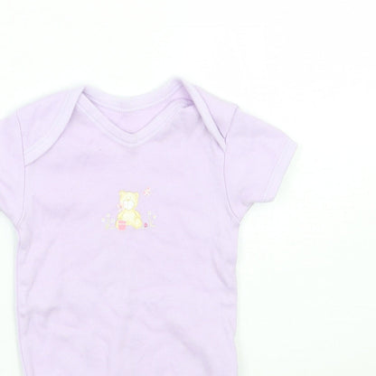 George Girls Purple   Babygrow One-Piece Size 9-12 Months
