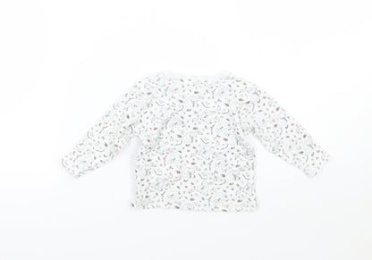 Jainco Baby White Geometric  Basic T-Shirt Size 0-3 Months  - Were going on a bear hunt