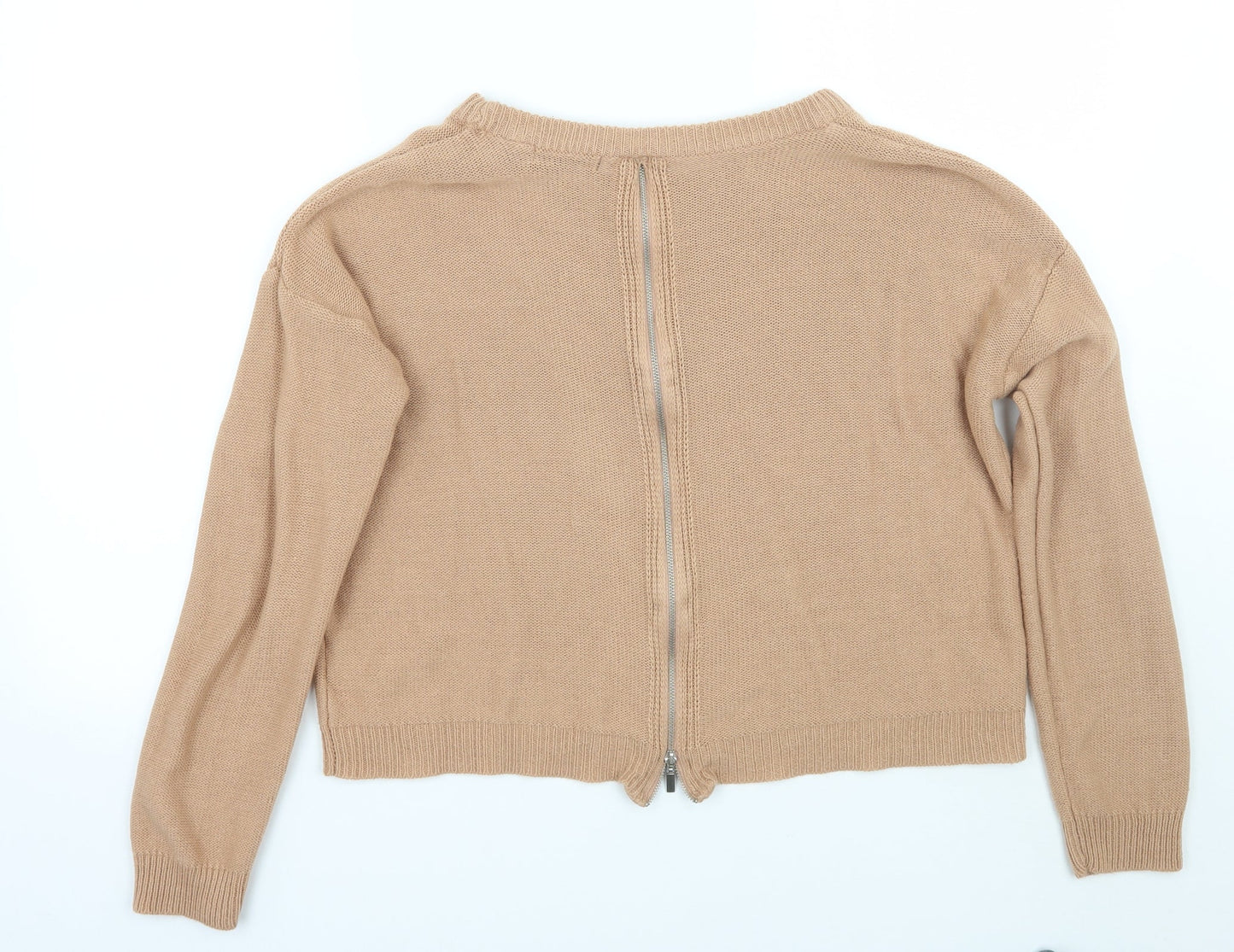 Womens UK Size S Brave Soul Brown Pullover Jumper