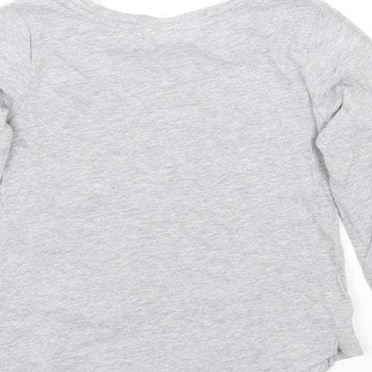 Gap Girls Grey   Basic T-Shirt Size 7 Years