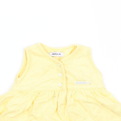Arbella Girls Yellow   Babygrow One-Piece Size 0-3 Months