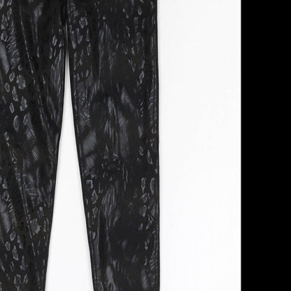Womens UK Size 2XL Preworn Slim Fit Carrot Black Trousers
