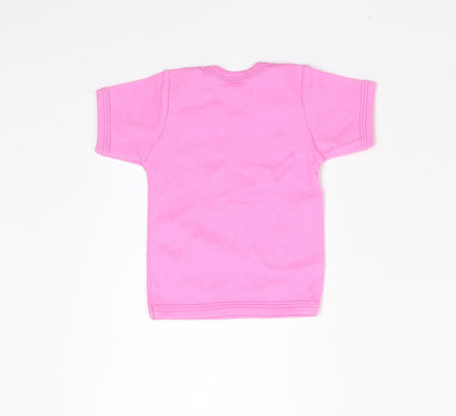 Cute & Cuddly Baby Pink   Basic T-Shirt Size 12-18 Months