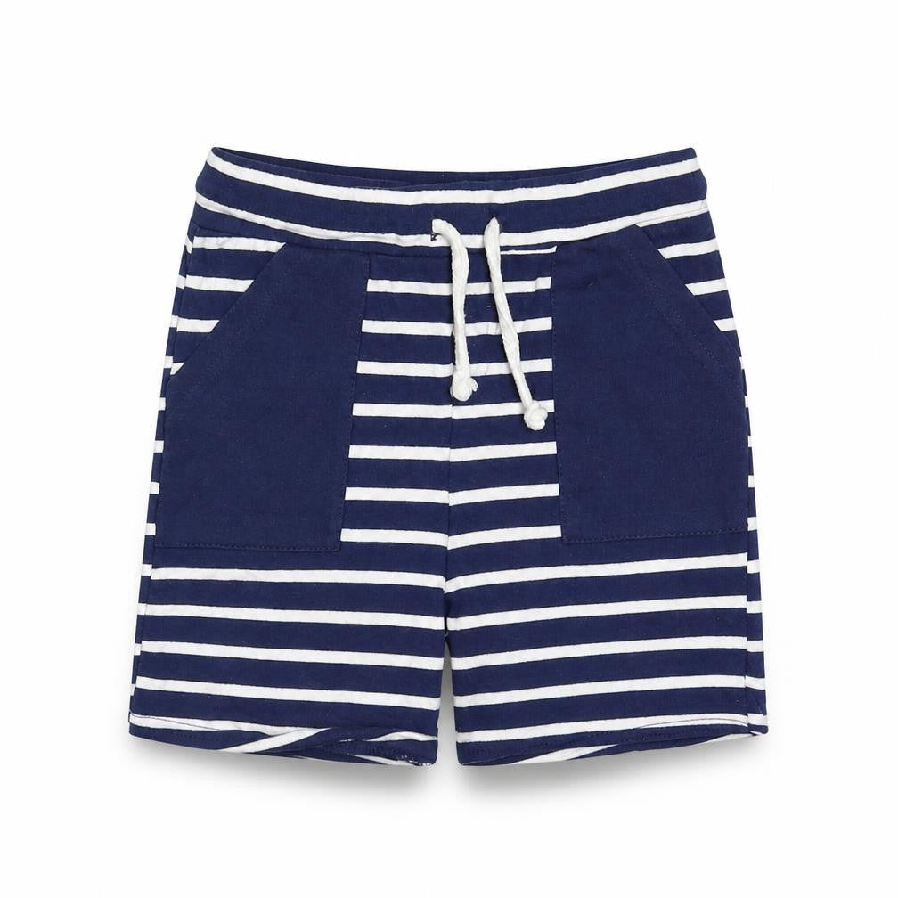 So Cute Girls Blue Striped  Utility Shorts Size 2-3 Years