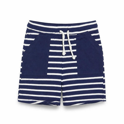 So Cute Girls Blue Striped  Utility Shorts Size 2-3 Years