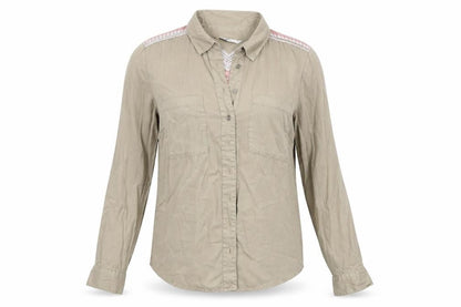 Womens UK Size 10 TU Beige Basic Button-Up