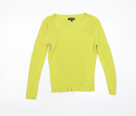 Debenhams Womens Yellow   Pullover Jumper Size 12