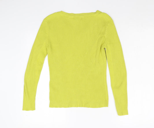 Debenhams Womens Yellow   Pullover Jumper Size 12