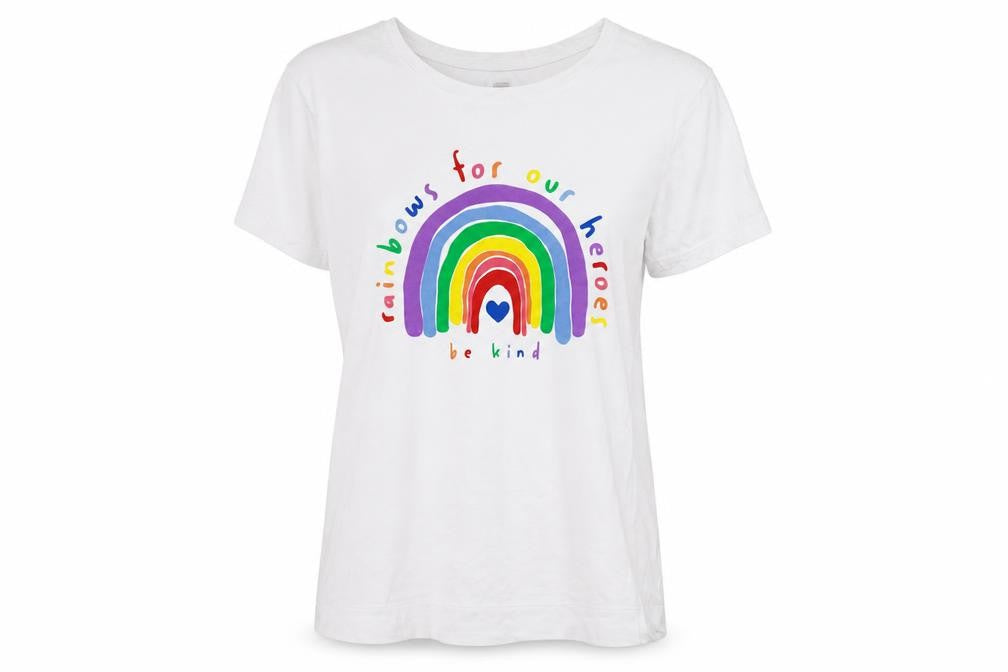 Womens UK Size S F&F White Basic T-Shirt