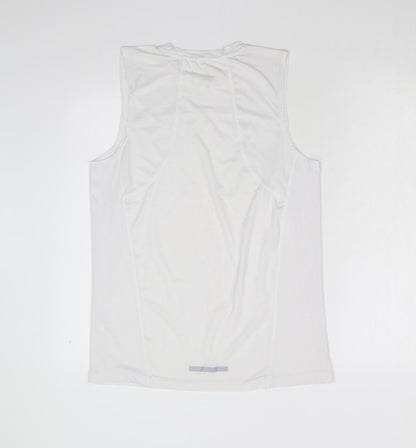 Work Out Womens White   Basic Tank Size M