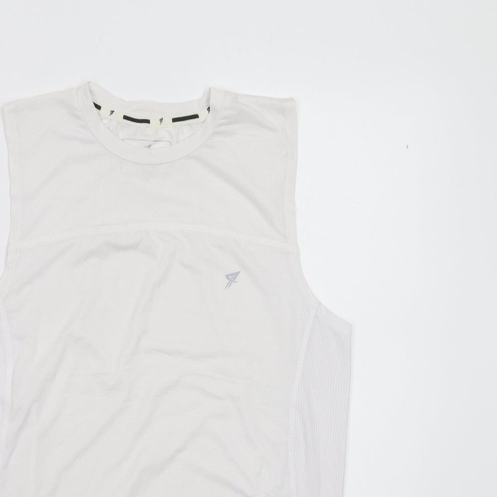 Work Out Womens White   Basic Tank Size M