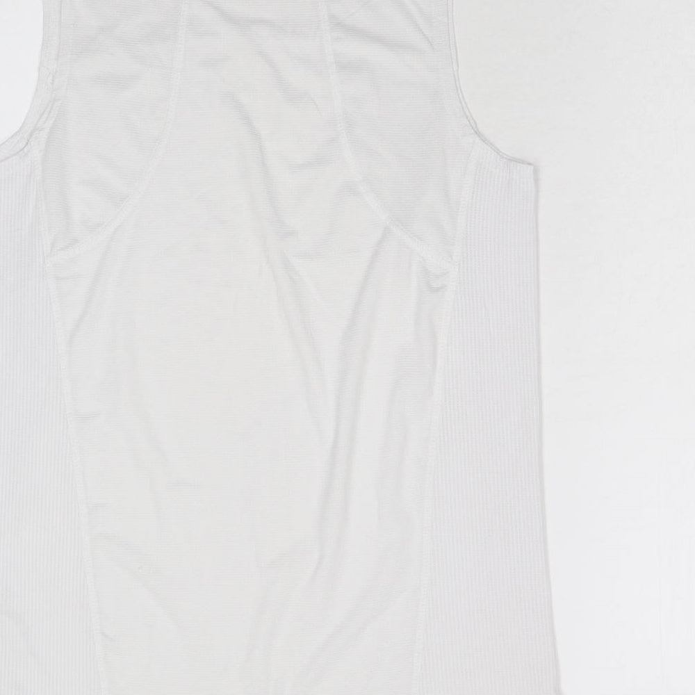 Work Out Womens White   Basic Tank Size M