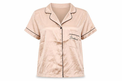 Boohoo Womens Orange    Pyjama Top Size 10  - Bridesmaid