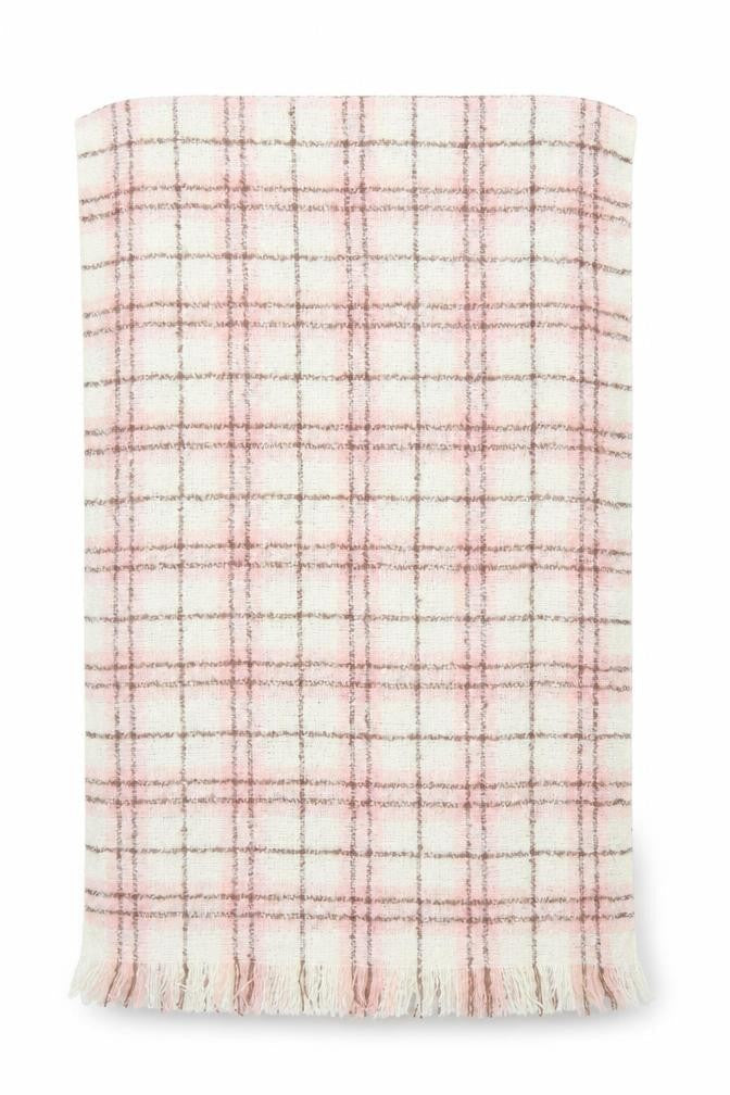 Thomas Calvis Womens Pink Check   Shawl/Wrap   - Tomas Calvi