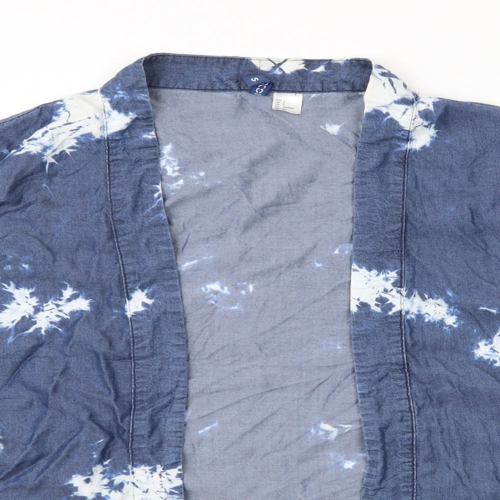 Womens UK Size 6 Divided Blue Kimono Coat