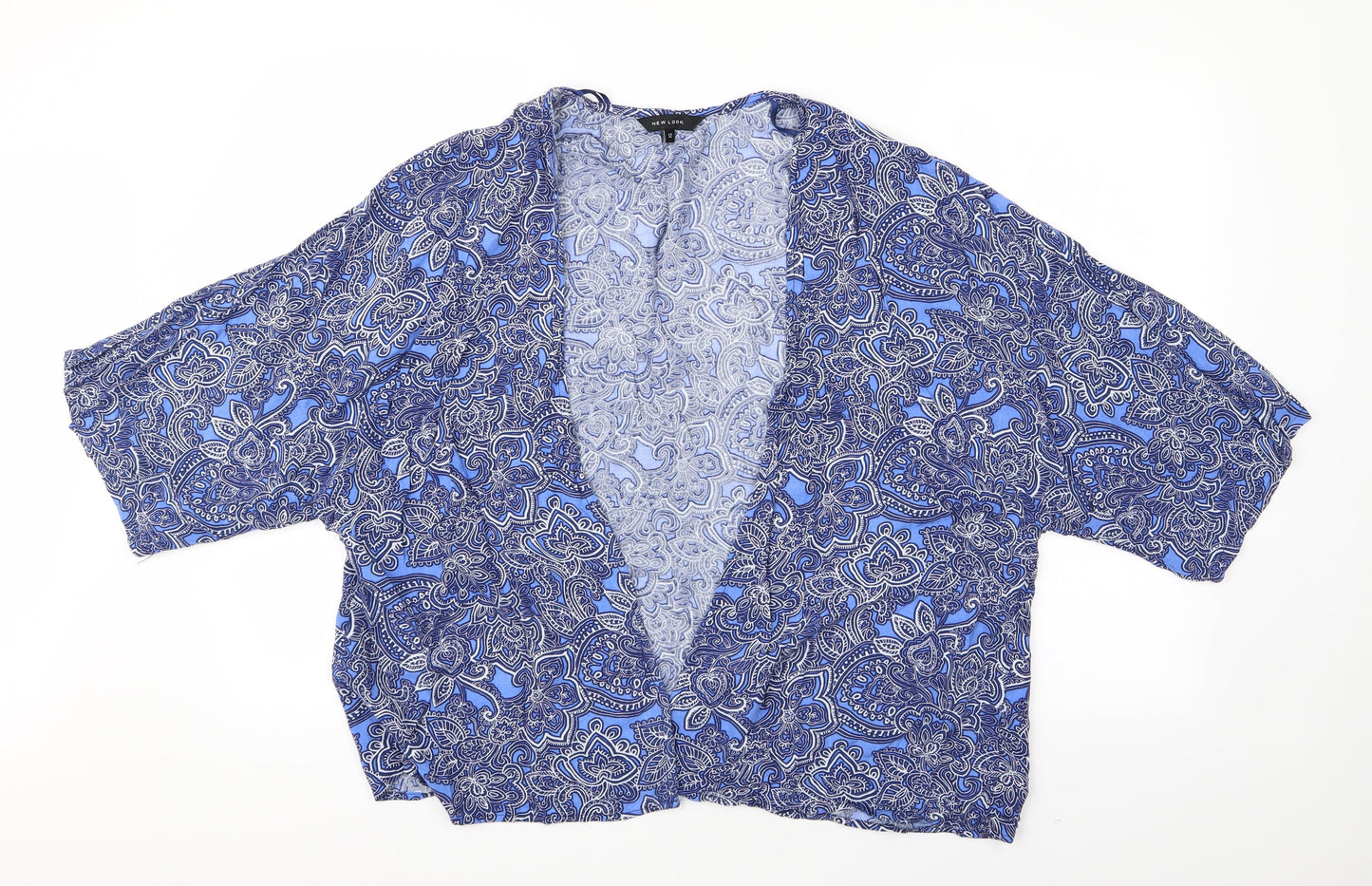 Womens UK Size 12 New Look Blue Kimono Coat