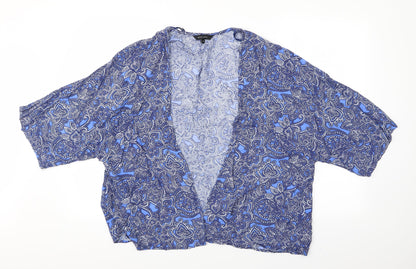 Womens UK Size 12 New Look Blue Kimono Coat