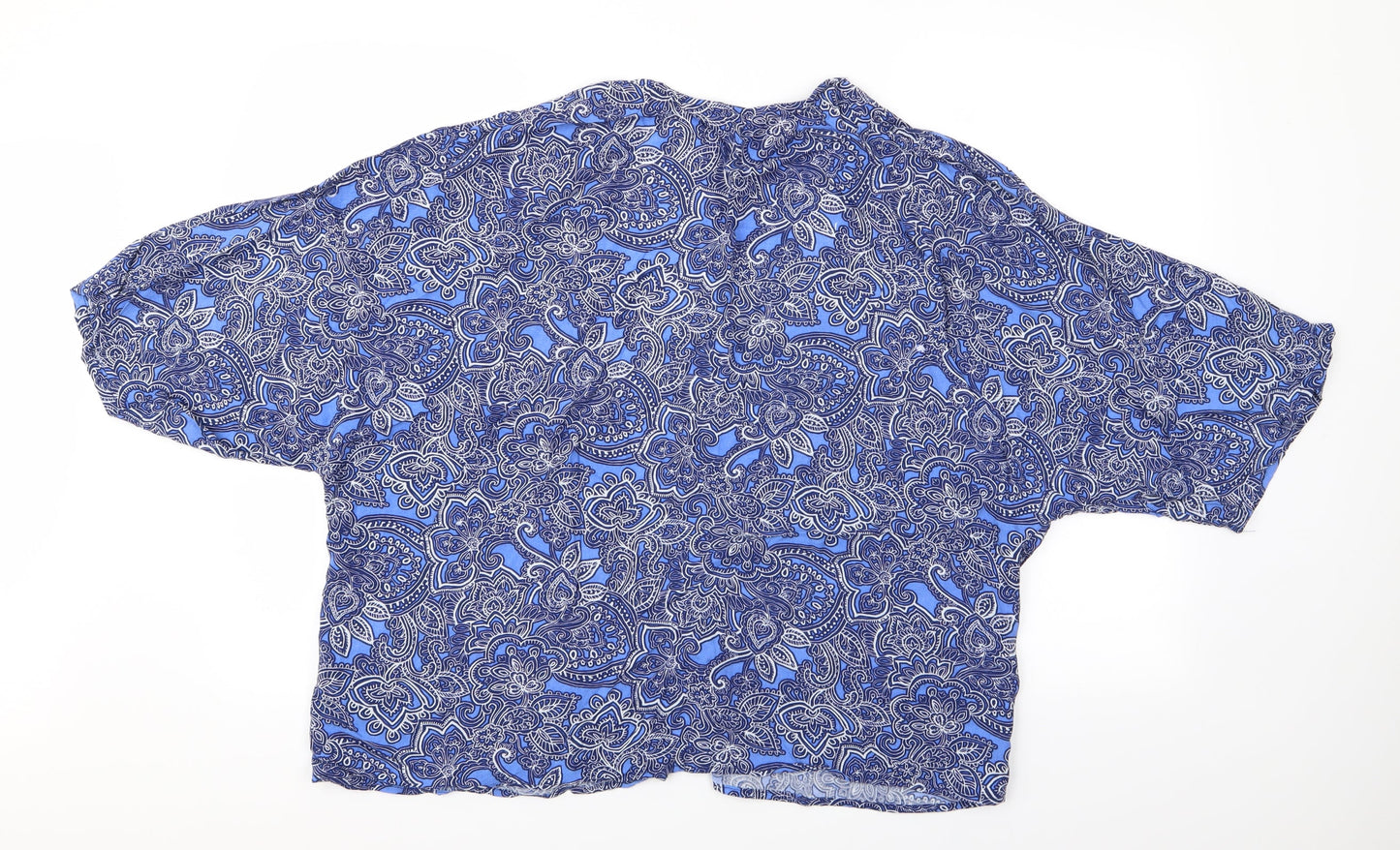Womens UK Size 12 New Look Blue Kimono Coat