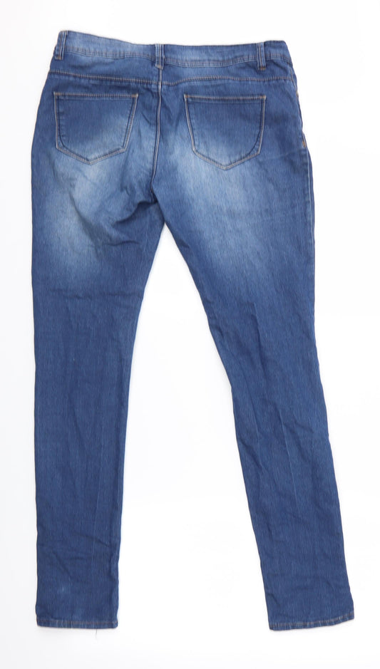 Denim Co Womens Blue   Skinny Jeans Size 10 L31 in - Denim Co