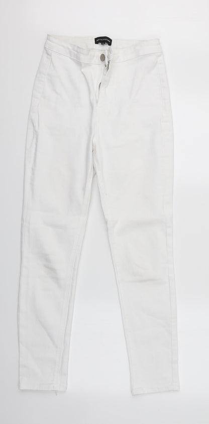 Pretty Little Thing Womens White   Skinny Jeans Size 8 L27 in - Pretty Little Thing