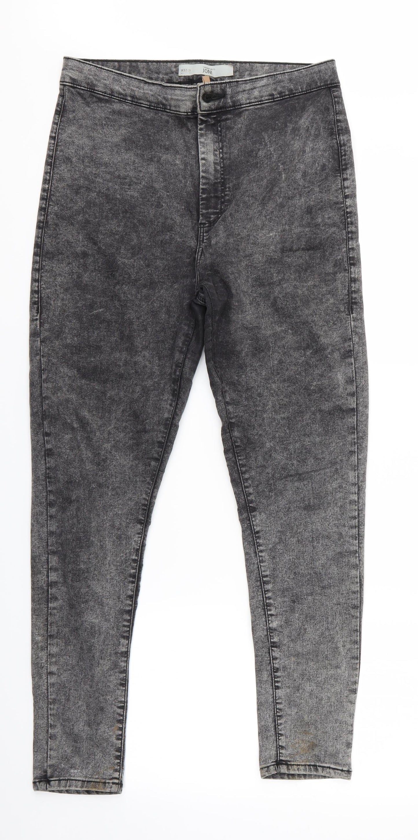 Mens UK Size 32 in Topshop Moto Regular Fit Skinny Black Jeans