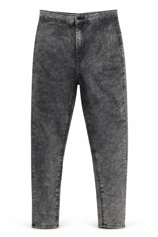 Mens UK Size 32 in Topshop Moto Regular Fit Skinny Black Jeans