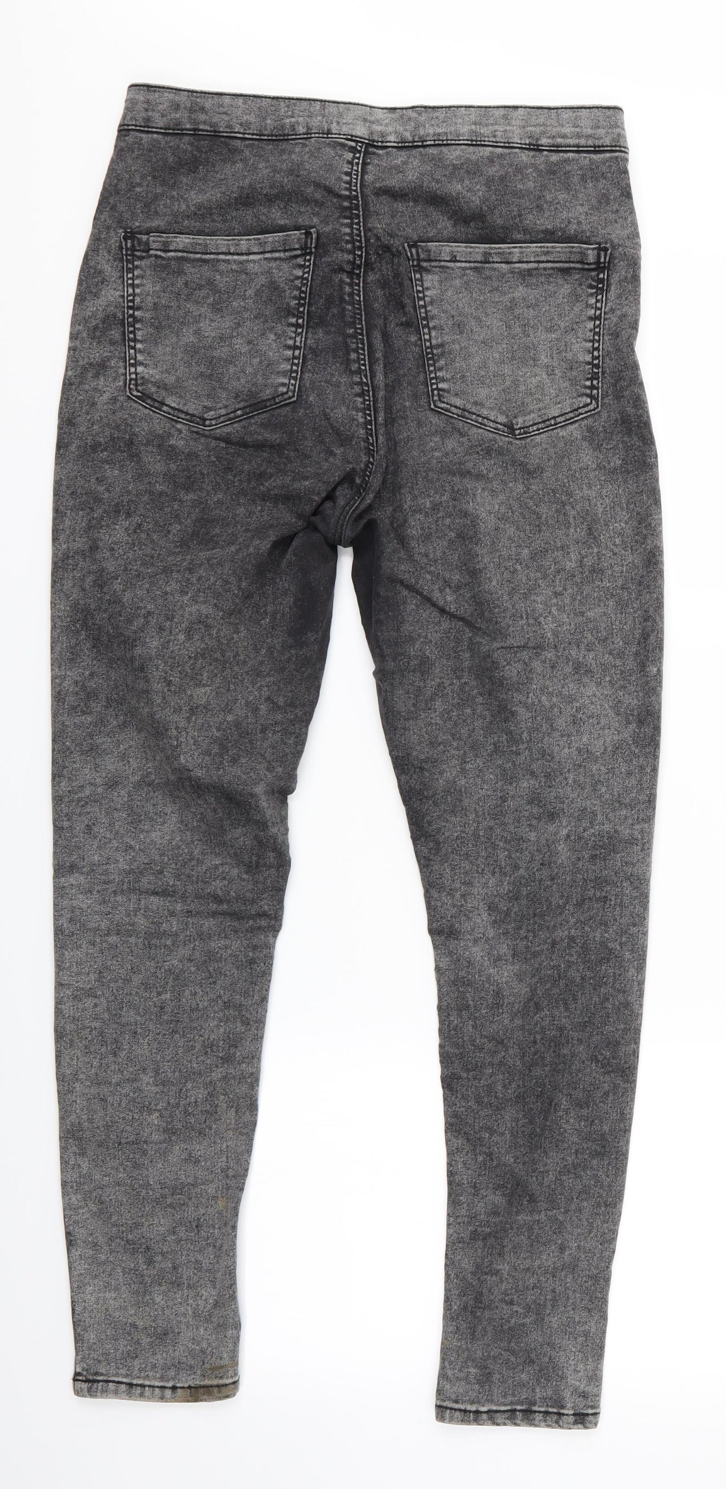 Mens UK Size 32 in Topshop Moto Regular Fit Skinny Black Jeans