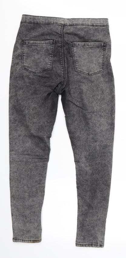Mens UK Size 32 in Topshop Moto Regular Fit Skinny Black Jeans