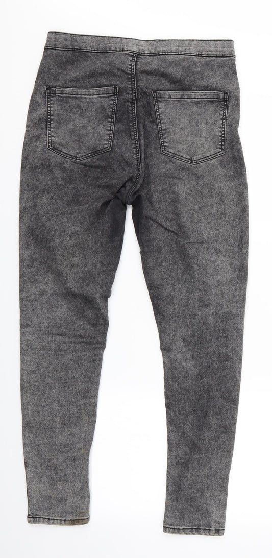Mens UK Size 32 in Topshop Moto Regular Fit Skinny Black Jeans