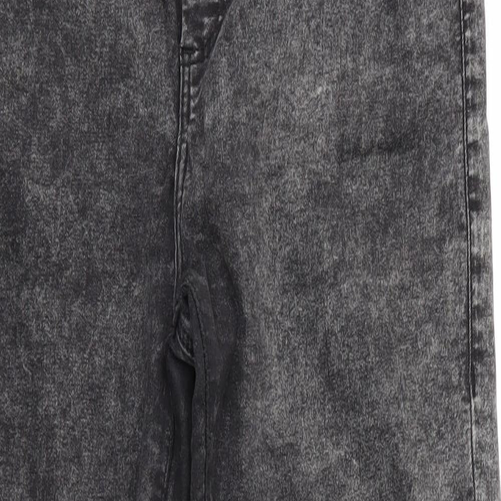 Mens UK Size 32 in Topshop Moto Regular Fit Skinny Black Jeans