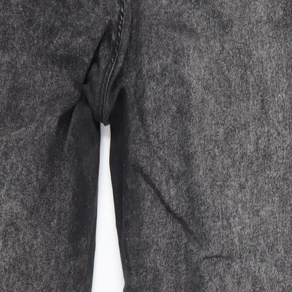 Mens UK Size 32 in Topshop Moto Regular Fit Skinny Black Jeans