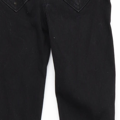 Preworn Girls Black   Jegging Trousers  - Girls School Trousers