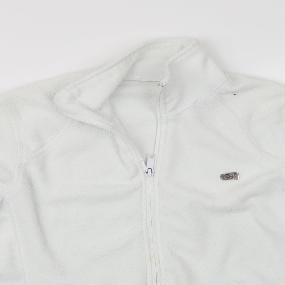 Womens UK Size  Preworn White Windbreaker Coat