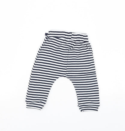Very Girls Blue Striped  Sweatpants Leggings Size 3-6 Months