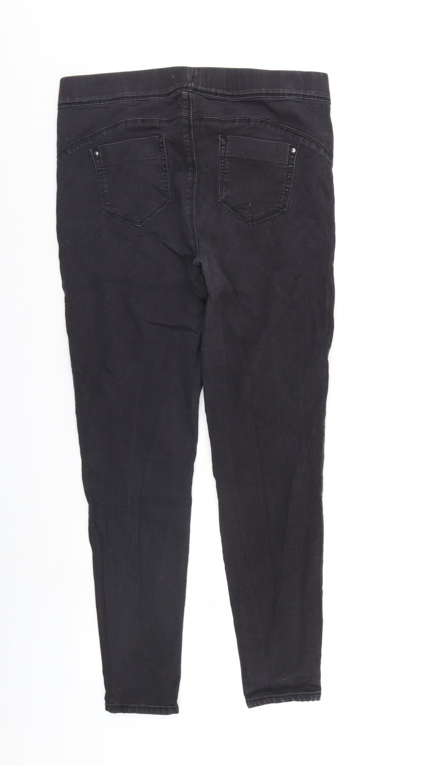 Denim & Co. Womens Black  Denim Jegging Jeans Size 41 in L28 in