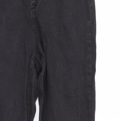 Denim & Co. Womens Black  Denim Jegging Jeans Size 41 in L28 in