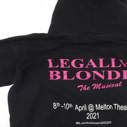 Justhoods Womens Black   Pullover Hoodie Size L  - legally blonde cast member top