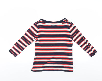 Womens UK Size S Lands End Multicoloured Pullover Jumper