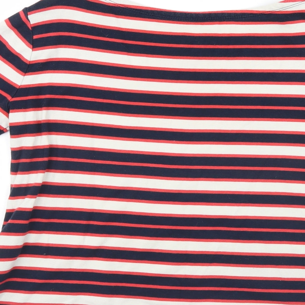 Womens UK Size S Lands End Multicoloured Pullover Jumper